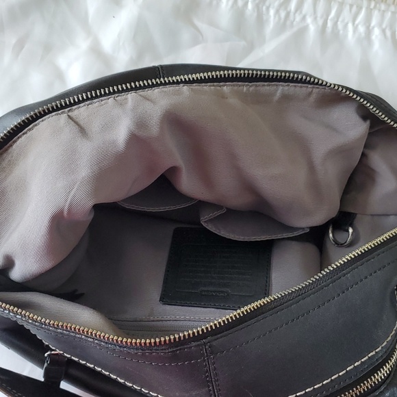 Coach hobo black leather purse - Picture 5 of 6